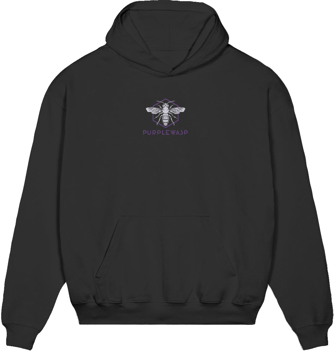 Essentials Oversize Heavy Hoodie in Schwarz mit gesticktem Logo