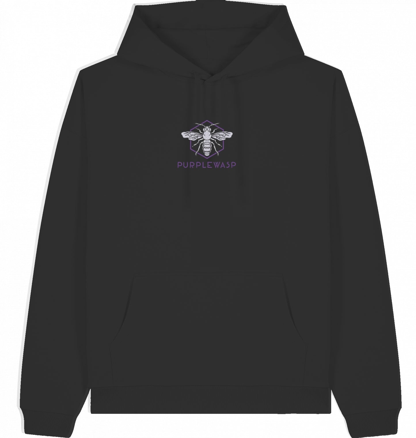 Essentials Oversize Hoodie in Schwarz mit gesticktem Logo