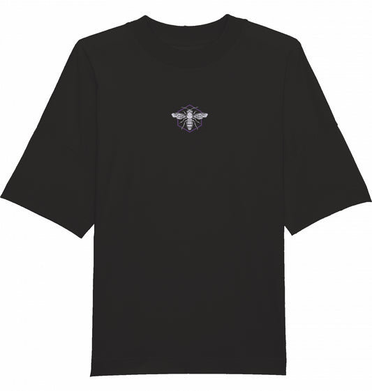 Wasp & Rose Oversized Tee in Schwarz