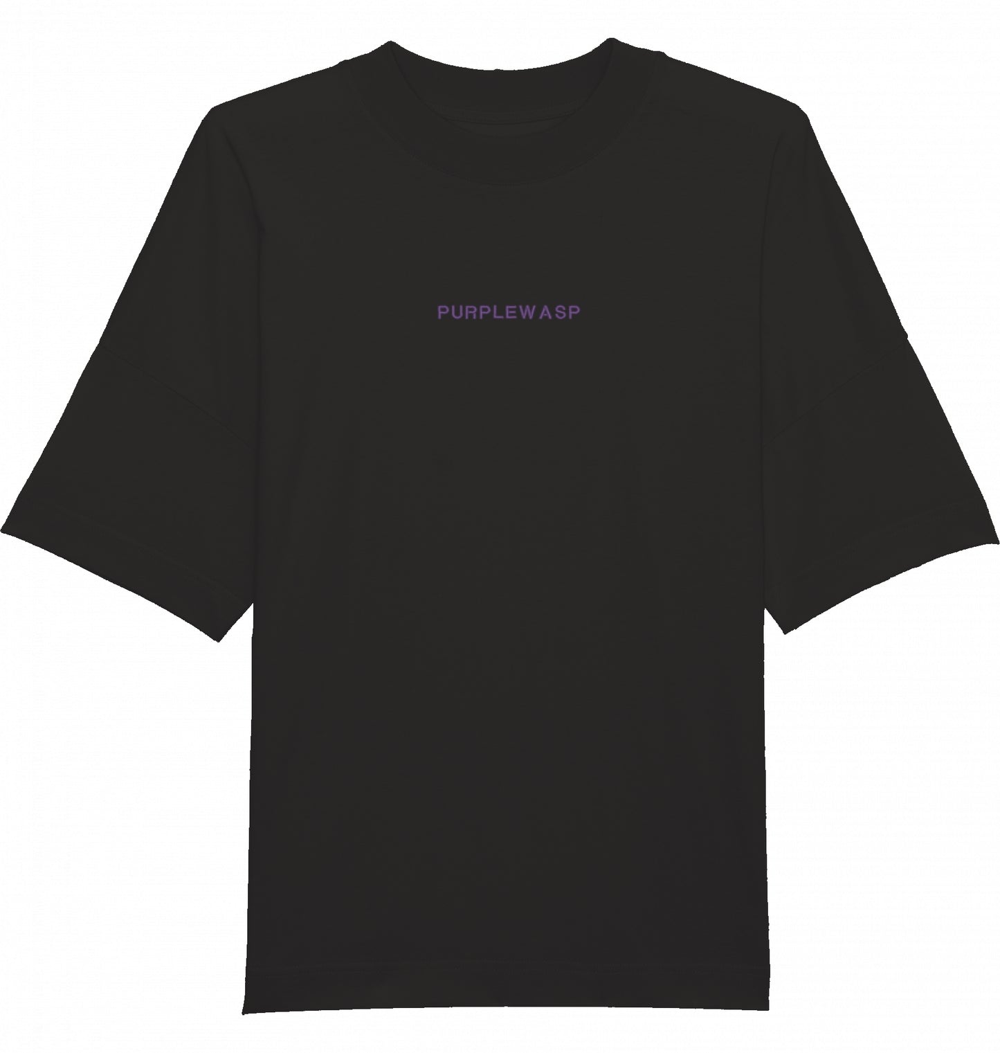 Essentials Oversize T-Shirt in Schwarz mit gesticktem Schriftzug