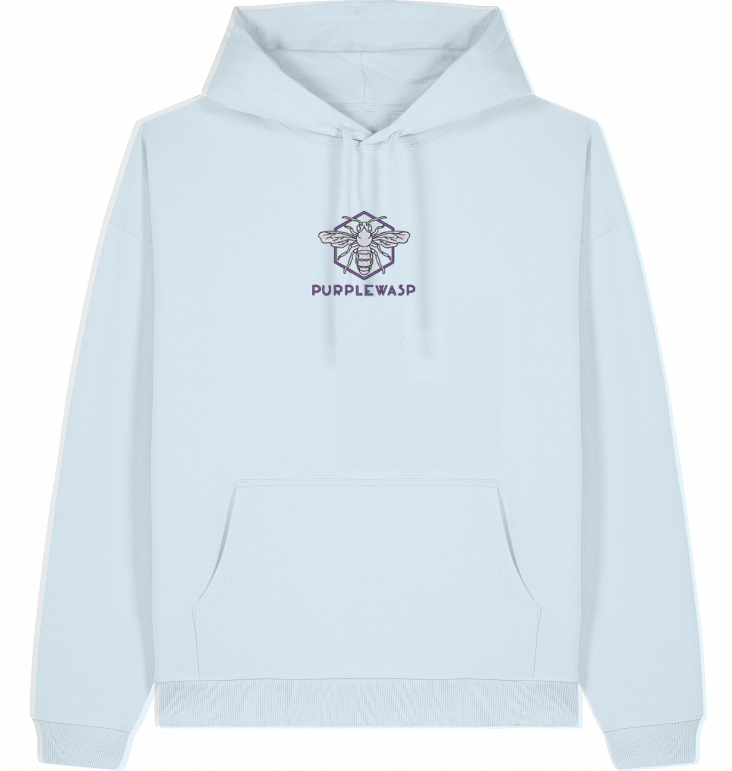 Essentials Oversize Hoodie in Blue Ice mit gesticktem Logo