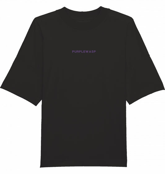 Essentials Oversize T-Shirt in Schwarz mit gesticktem Schriftzug