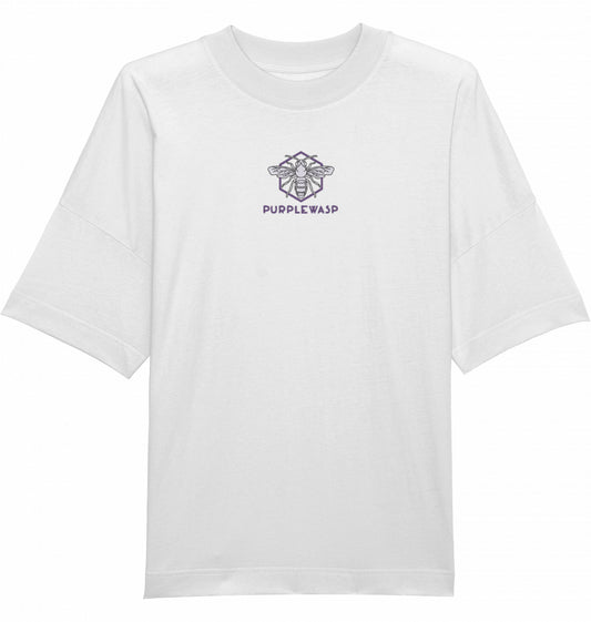 Essentials Oversize T-Shirt in Weiß mit gesticktem Logo
