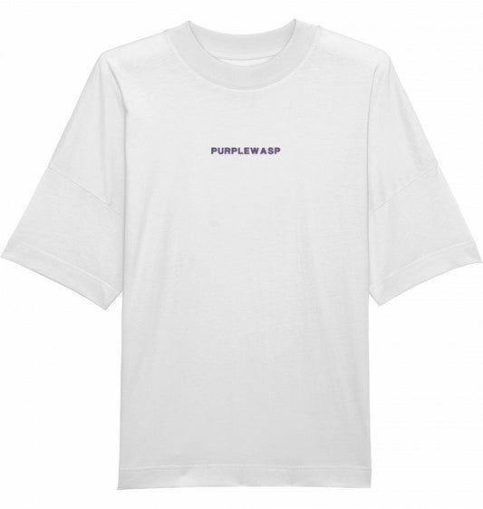 Essentials Oversize T-Shirt in Weiß mit gesticktem Schriftzug