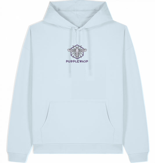 Essentials Oversize Hoodie in Blue Ice mit gesticktem Logo
